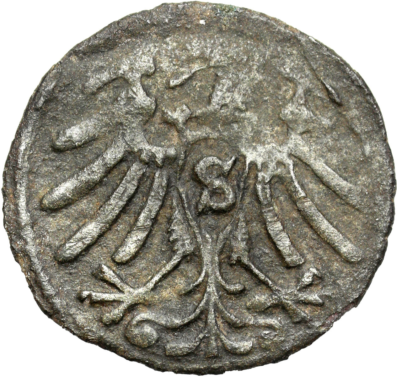Prusy Książęce, Albert Hohenzollern (1525-1568). Denar 1563, Królewiec – RZADKOŚĆ R4